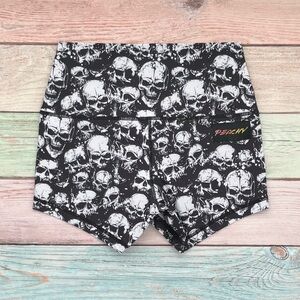 Peachy Athletic Screaming Skulls Shorts